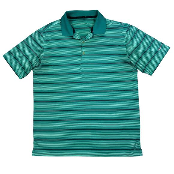 Nike Dri-fit‎ Polo Mens Large Preppy Casual Lightweight Wick Golf Shirt Stretch - Picture 1 of 8